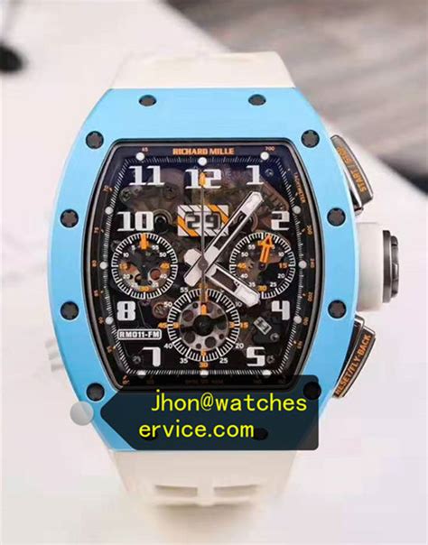 richard mille light blue